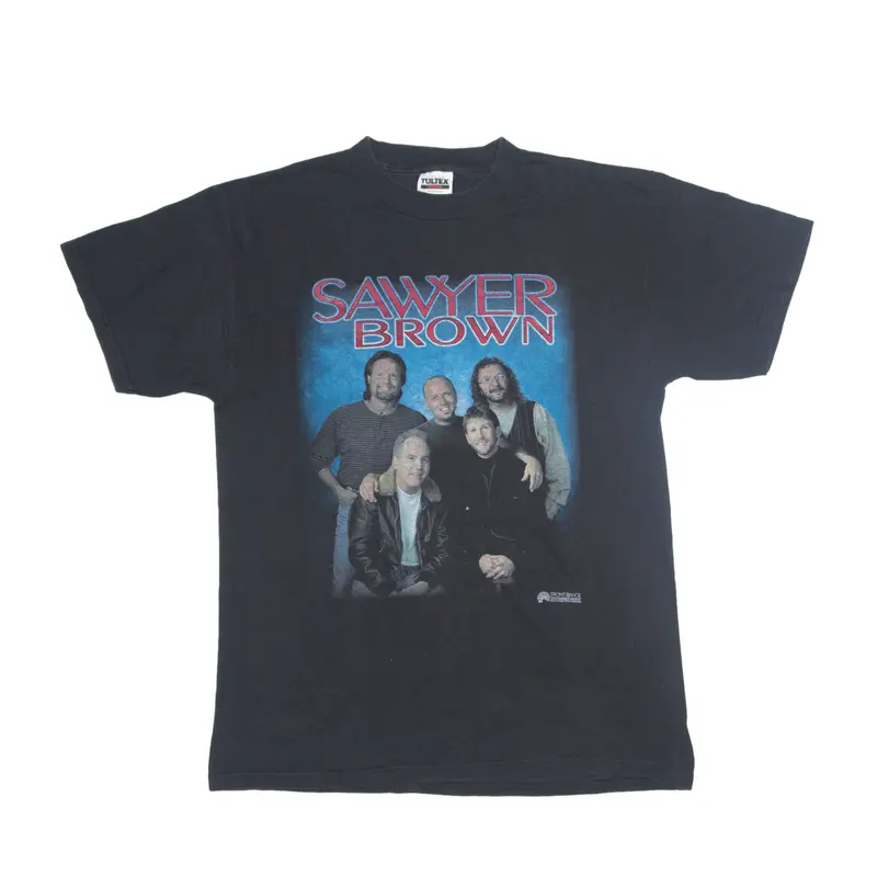 TULTEX Sawyer Brown Band T-Shirt Black Short Sleeve Mens L