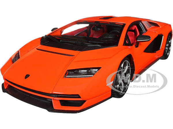 Lamborghini Countach LPI 800-4 Orange with Red Interior \