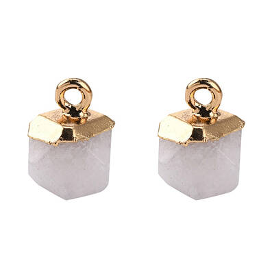 Natural White Jade Charms