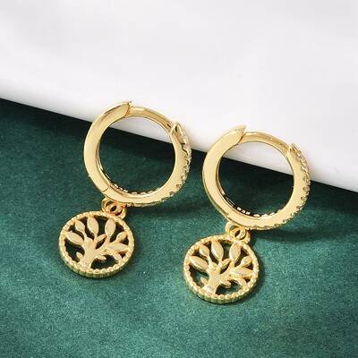 S925 Sterling Silver Micro Pave Clear Cubic Zirconia Hoop Earrings for Women