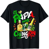 Sports and leisure Fathers Day El Papa Mas Chingon Funny Mexican Dad Spanish T-Shirt