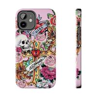 Trendy Pink Ed Hardy Inspired Tough Phone Cases, Phone Durable, Gift, Accessories Top Trendy Phone Cases Phone Cover Hard Cas...