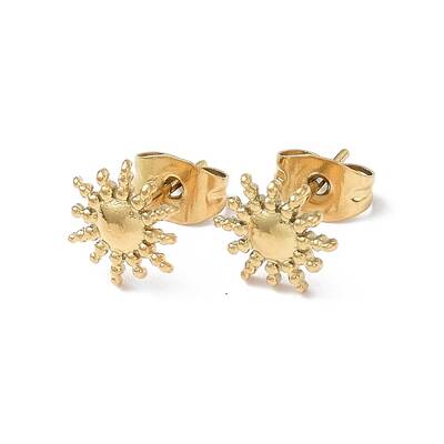 Ion Plating(IP) 304 Stainless Steel Stud Earring for Women