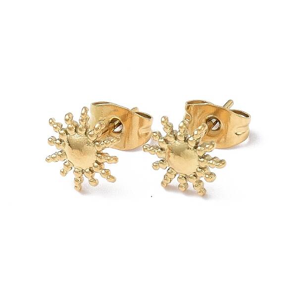 Ion Plating(IP) 304 Stainless Steel Stud Earring for Women
