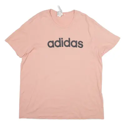 ADIDAS Womens T-Shirt Pink XL