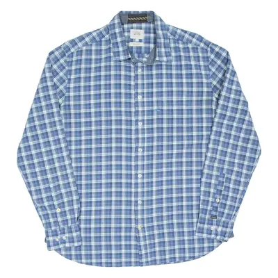 CAMEL ACTIVE Mens Shirt Blue Check Long Sleeve L