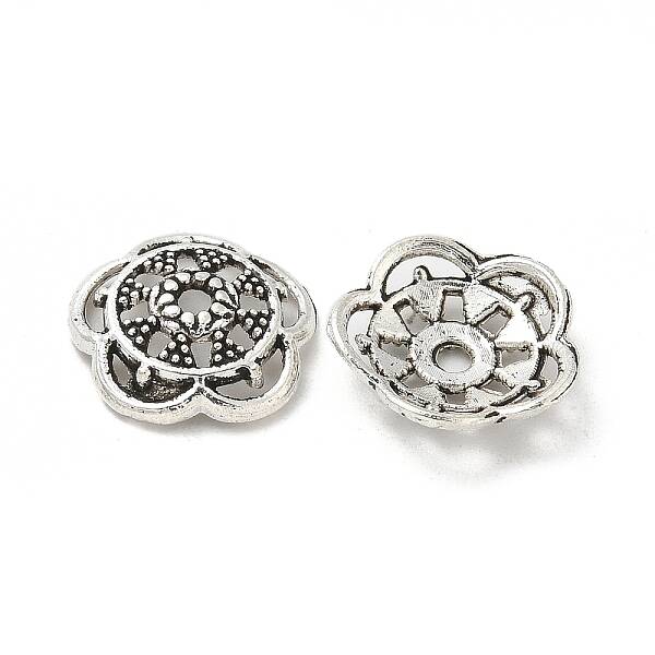 Tibetan Style Alloy Bead Caps