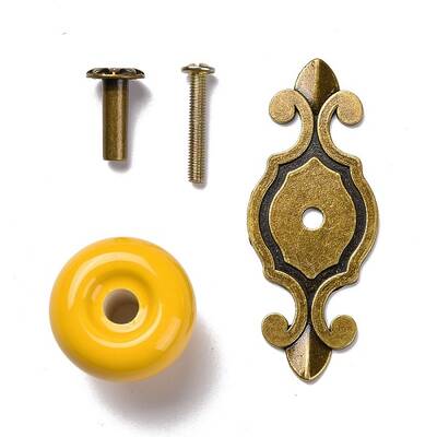 Round-shaped Porcelain Cabinet Door Knobs