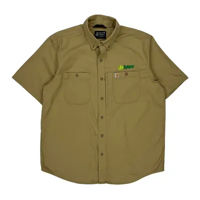 Air Nature Carhartt Short Sleeve Shirt - XL Beige Cotton Blend
