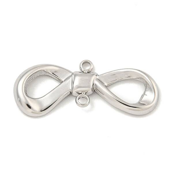 Non-Tarnish 304 Stainless Steel Bowknot Links Connector Charms