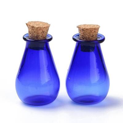 Glass Cork Bottles Ornament