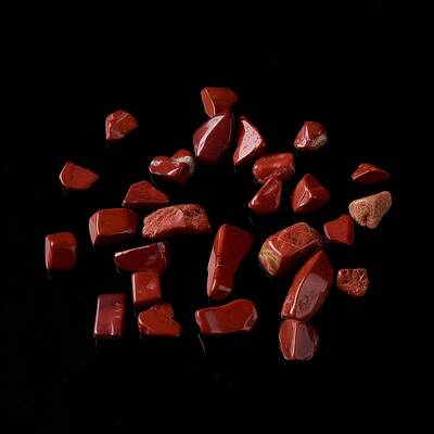 Natural Red Jasper Chip Beads
