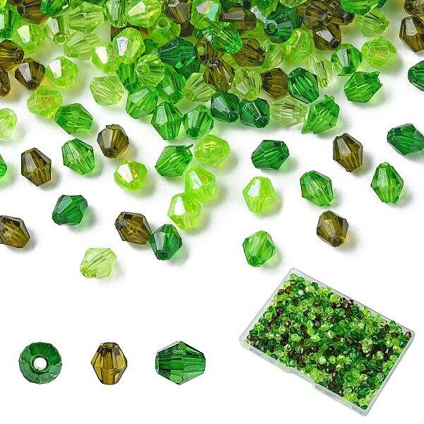 5 Styles Transparent Acrylic Beads