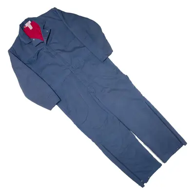 DICKIES Carpenter Quilted Lined Workwear Mens Boiler Suit Blue Relaxed L W40 L28