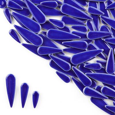 3 Styles Teardrop Shape Porcelain Mosaic Tiles