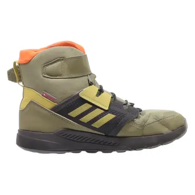 ADIDAS Hiking Boots Green Synthetic Womens UK 5.5