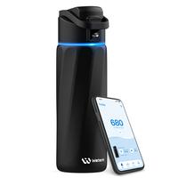 Smart Water Bottle with APP - 24 oz Wide Mouth Vacuum Insulated Stainless Steel Thermal Cup, Water Intake Tracker & Reminder,...