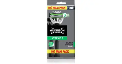 Wilkinson Sword Xtreme 3 Black Edition Disposable Razors 10pcs
