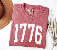 Comfort Colors Retro USA 1776 Shirt, Women's Patriotic Tee, 4th of July Shirt, America T-Shirt, Independence Day Outfit, Vint...