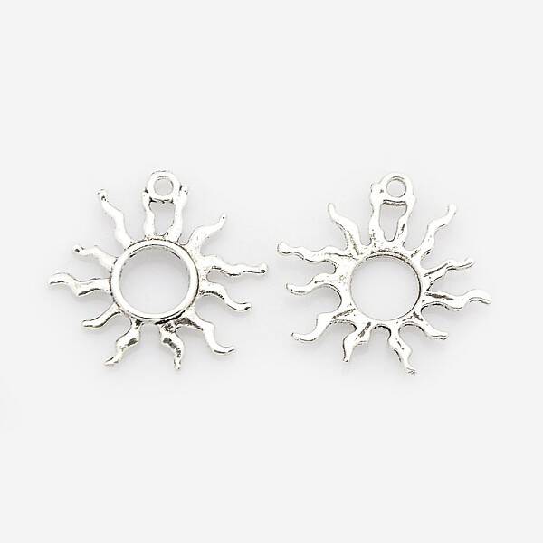Tibetan Style Alloy Sun Pendants