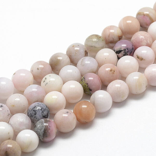 Natural Pink Opal Beads Strands