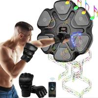 Music Boxing Machine with Boxing Gloves, Interactive Fitness for Adults and Children, Wireless Connectivity to Intelligent Ta...