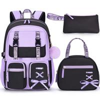 Fimibuke Waterproof 3 PCS Backpack Set with Lunch Bag & Pencil Case – Lightweight School Bag Bookbag for Girls and Boys , I...