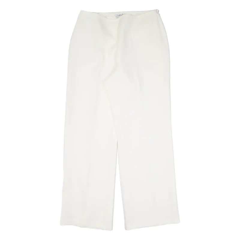 ISABELLA Womens Trousers Cream Loose Straight W32 L31