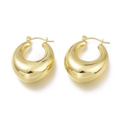 Brass Hoop Earrings