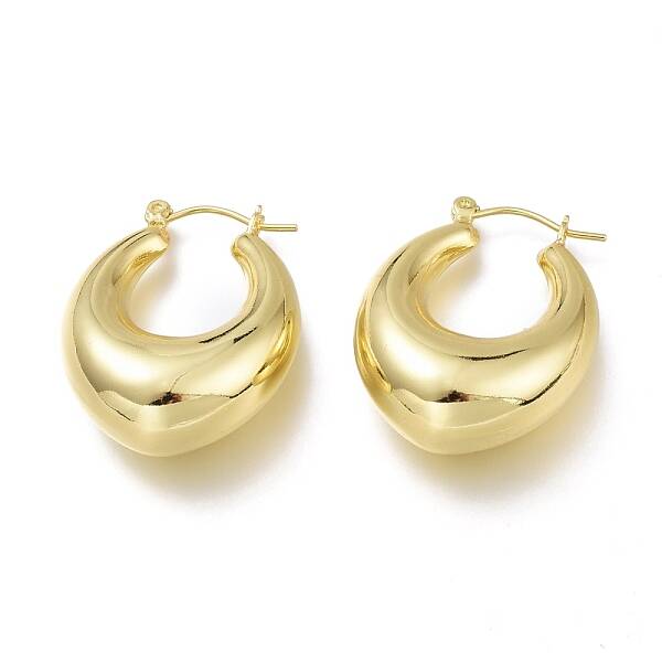 Brass Hoop Earrings