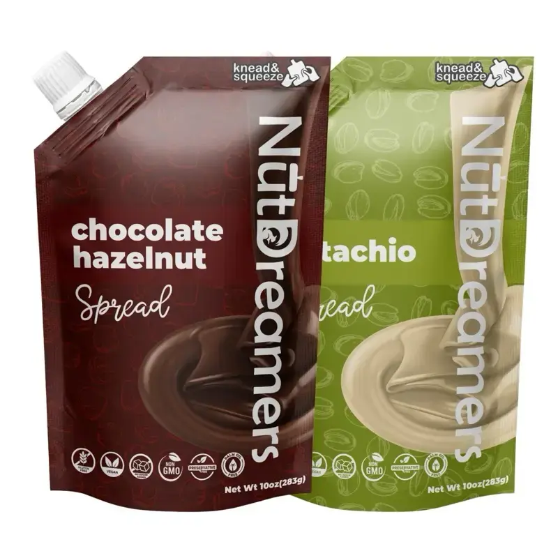 Nut Dreamers Duo - Chocolate Hazelnut & Pistachio Spreads - Vegan, Keto-Friendly, Gluten-Free, Palm Oil-Free - Natural, Peanu...
