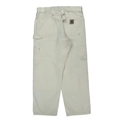 Carhartt Carpenter Trousers - 34? Waist White Cotton
