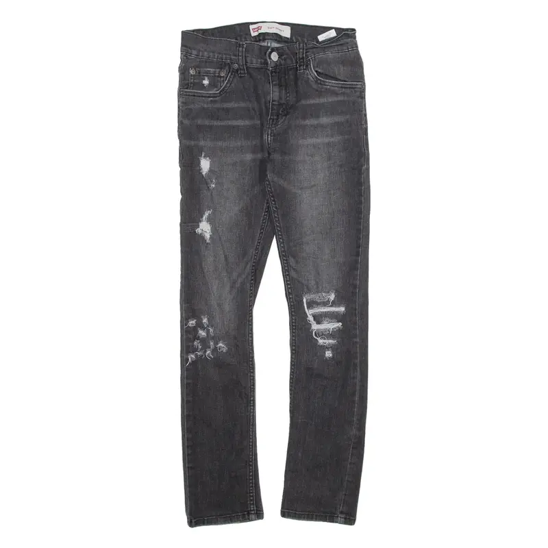 LEVI'S Womens Jeans Grey Regular Straight W27 L27