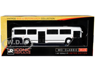 MCI Classic City Bus Plain White \