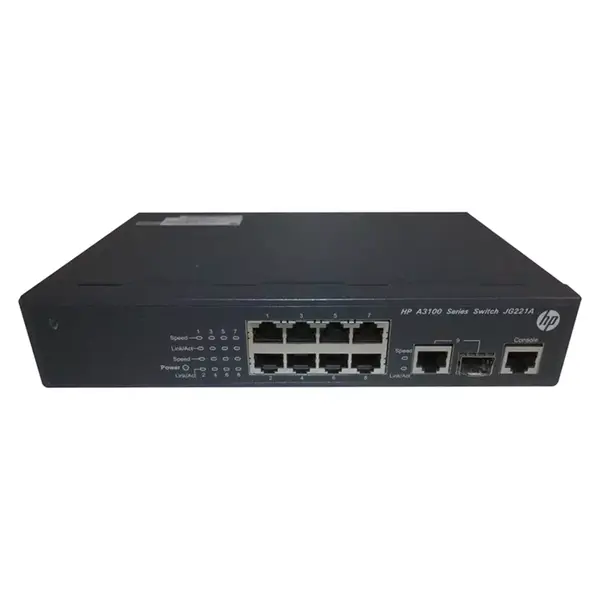 JG221AR#ABG HP 3100-8 9-Port + 1-Port SFP Layer 3 Switch