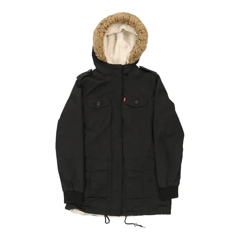 Levis Coat - Medium Black Cotton Blend