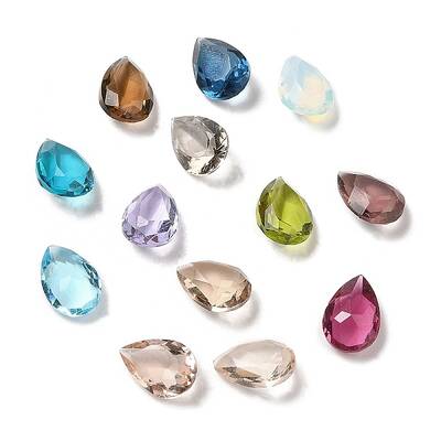 Pointed Back Glass Rhinestone Cabochons
