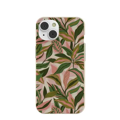 London Fog Pink Botanics iPhone 14/16e Case