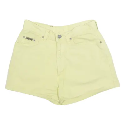 CALVIN KLEIN JEANS Womens Denim Shorts Yellow S W27