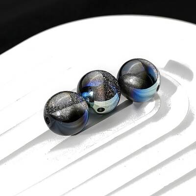 30Pcs Gradient Color Opaque Resin Beads