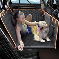 MIXJOY Back Seat Extender for Dogs, Heavy Duty Dog Car Seat Cover for Back Seat and Aggressive Chewer, Large Hard Bottom Car ...