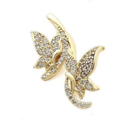 Brass Micro Pave Cubic Zirconia Pendants
