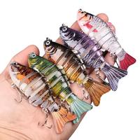 Multicolor Fish Shaped Fishing Lure (5 Counts/set), Artificial Fishing Bait with Hook, Treble Hook Lures, Tackle Accessories ...