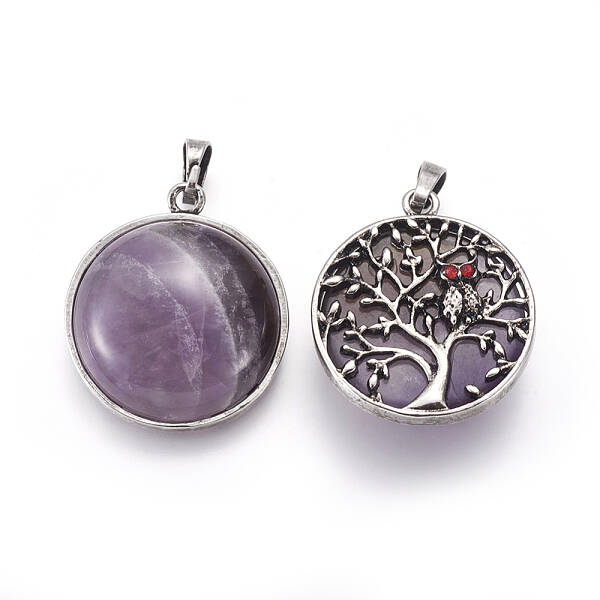 Natural Amethyst Pendants
