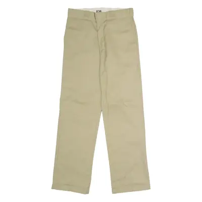 DICKIES 874 Workwear Mens Twill Trousers Beige Classic Straight W30 L32