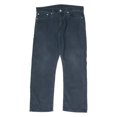 LEVI'S Mens Corduroy Trousers Blue Regular Straight W33 L27
