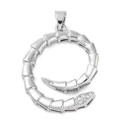 Rack Plating Brass Micro Pave Cubic Zirconia Pendants
