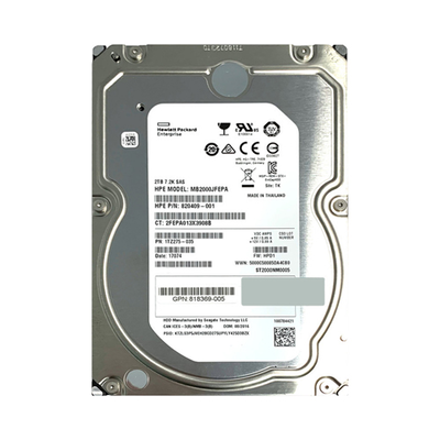 818369-005 HP 2TB 12Gb/s SAS 7200 2.5-Inch Hard Drive