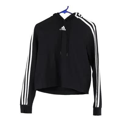 Adidas Hoodie - Small Black Cotton Blend