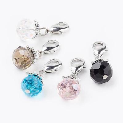 Electroplate Glass Beads Pendant Decorations